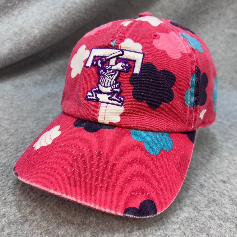 Texas Rangers Kids Pink 47 Brand Baseball Hat Cloud Pattern Adjustable OSFM